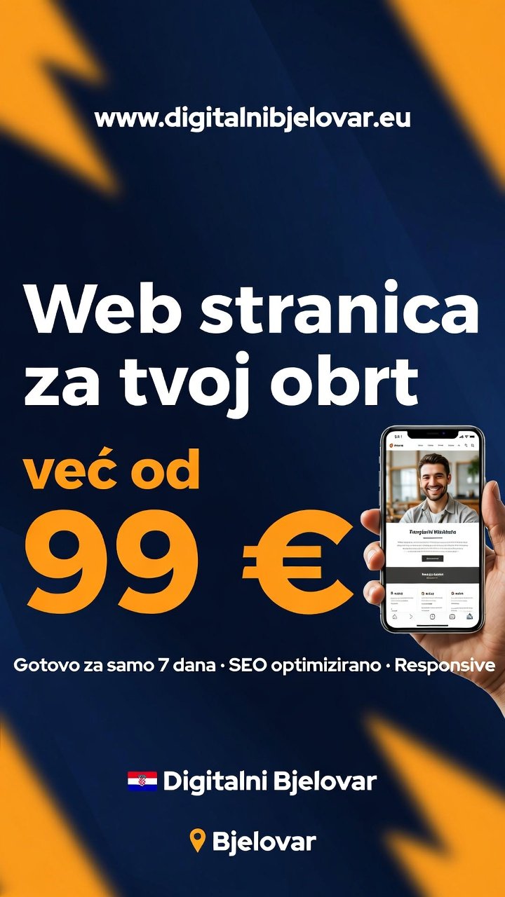 Digitalni Bjelovar Web stranice za bjelovarske obrte